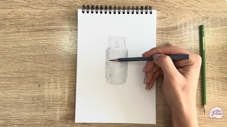 Рисуем Газовый баллон