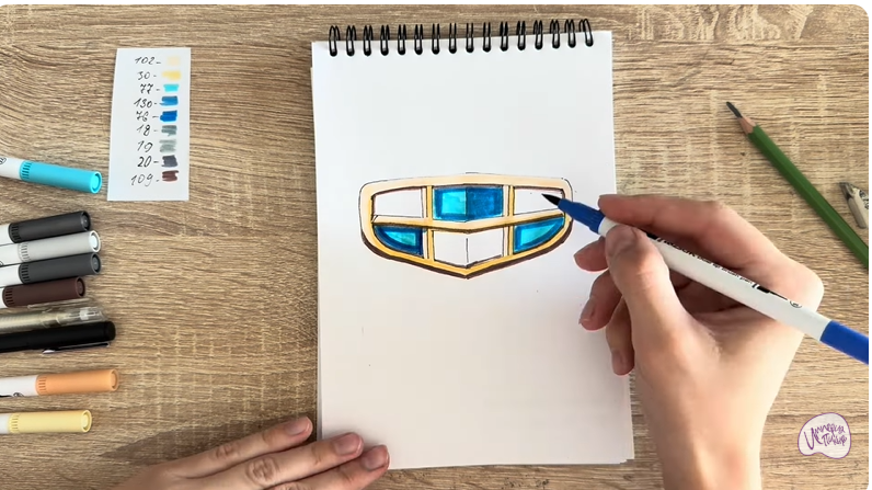 Рисуем Лого GEELY