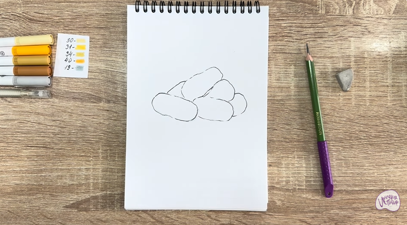 Рисуем Кукурузные палочки