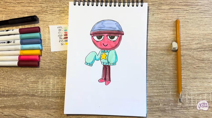 Рисуем Гиги из "Мир Денди"