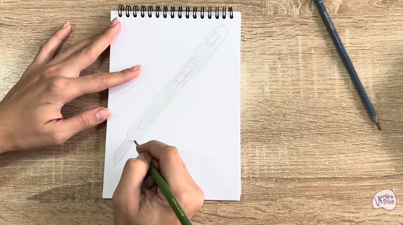 Рисуем Канцелярский нож