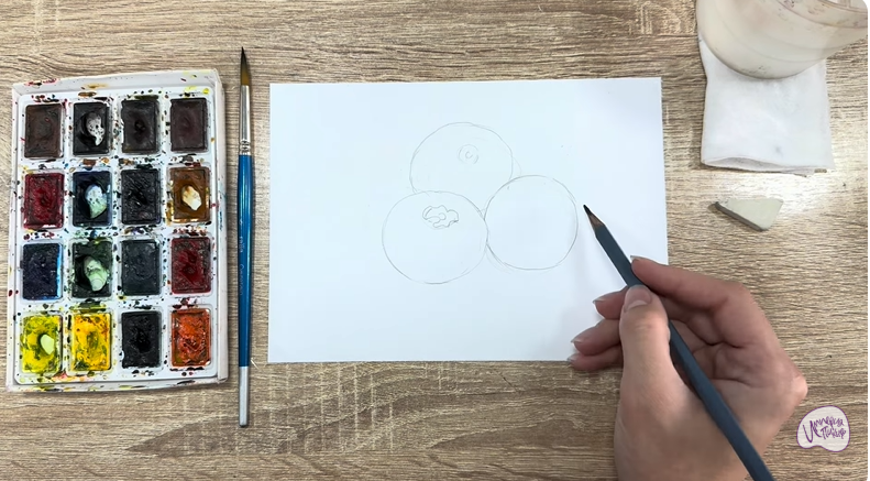 Рисуем Голубика