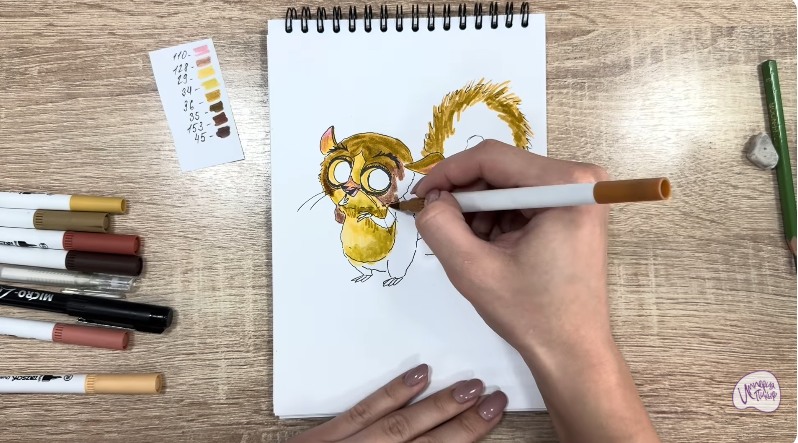 Рисуем Морт из "Мадагаскар"