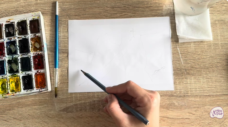 Рисуем Гора Ай-Петри