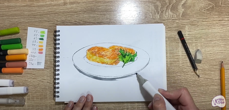 Рисуем Картофельные зразы