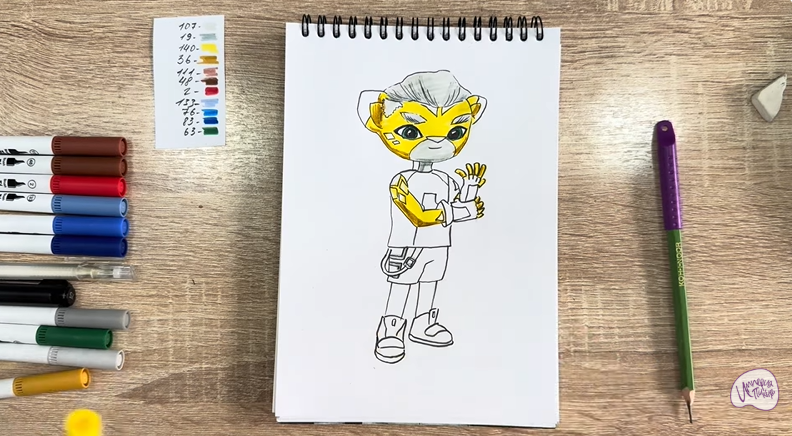 Рисуем Стар Нави из "Джи-Джи Бонд"