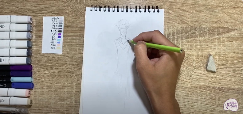 Рисуем Кощей Кощеевич из "Царевны"