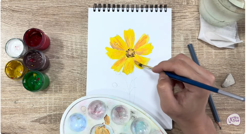 Рисуем Кореопсис