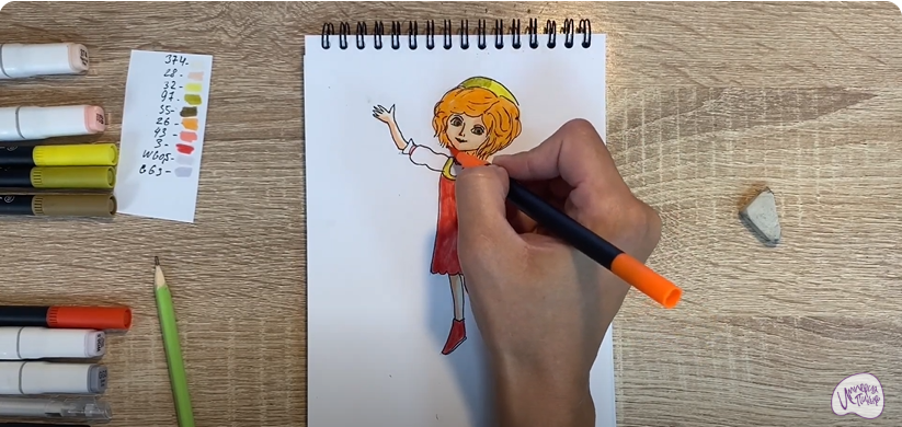 Рисуем Варя из "Царевны"