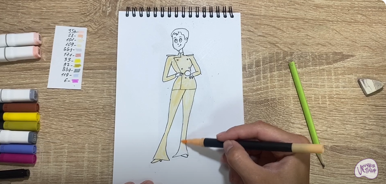 Рисуем Эрика Ван Хельсинг из "Монстры на каникулах"
