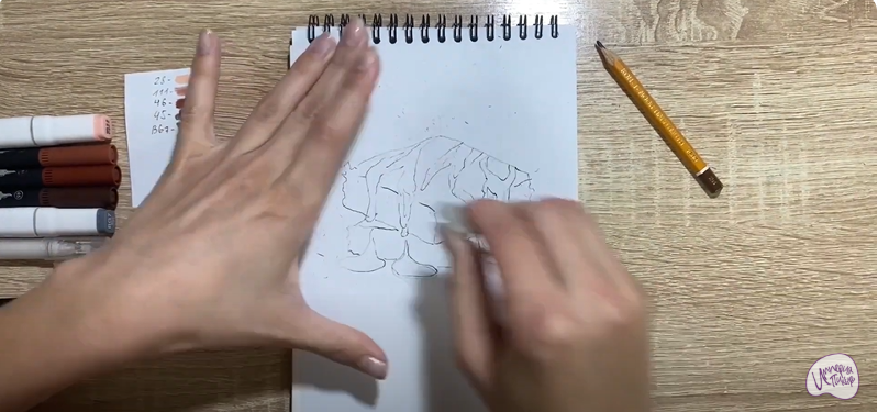 Рисуем Шоколадный брауни