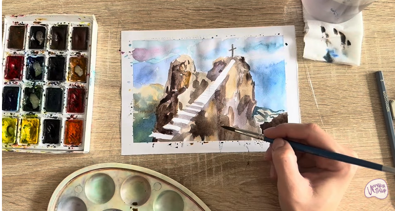 Рисуем Гора Ай-Петри