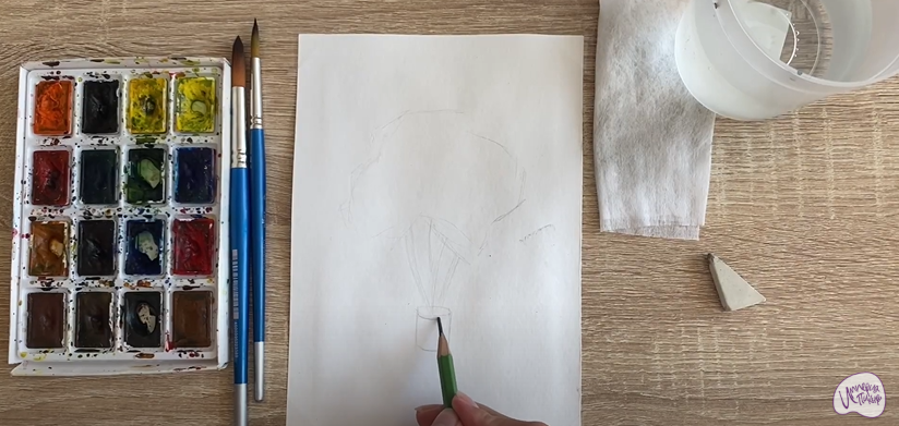 Рисуем Бересклет