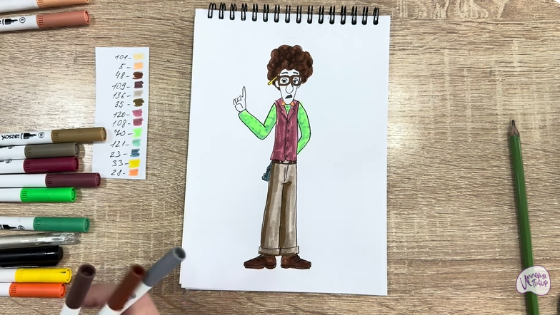 Рисуем Док Динозавров из «Доктор Динозавров»