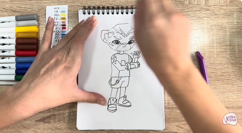 Рисуем Стар Нави из "Джи-Джи Бонд"