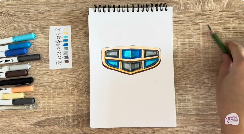 Рисуем Лого GEELY