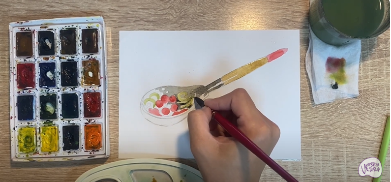 Рисуем Деревянная ложка