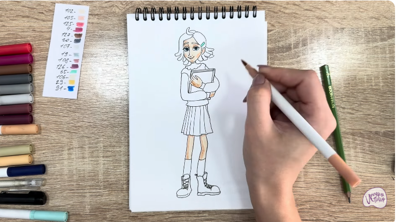 Рисуем Рина Винилион из" Доктор Динозавров"