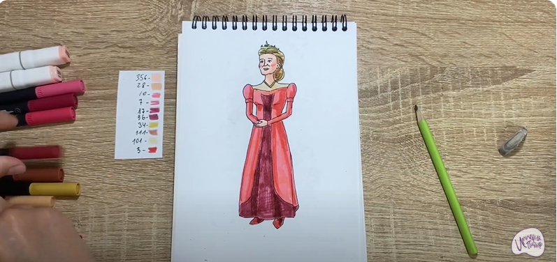 Рисуем Королева Лилиан из "Шрека"