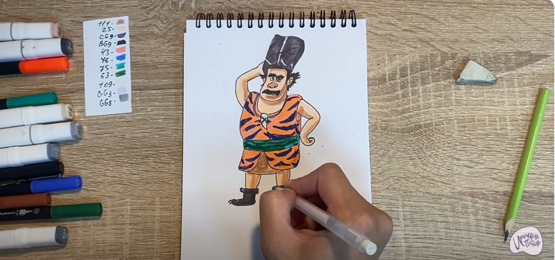 Рисуем Утёс из мультфильма "Маракуда"