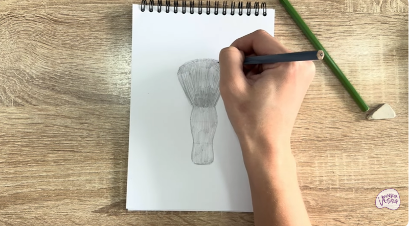 Рисуем Кисть-смётка