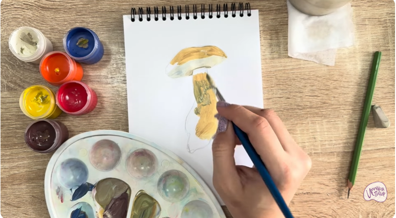 Рисуем Жёлчный гриб