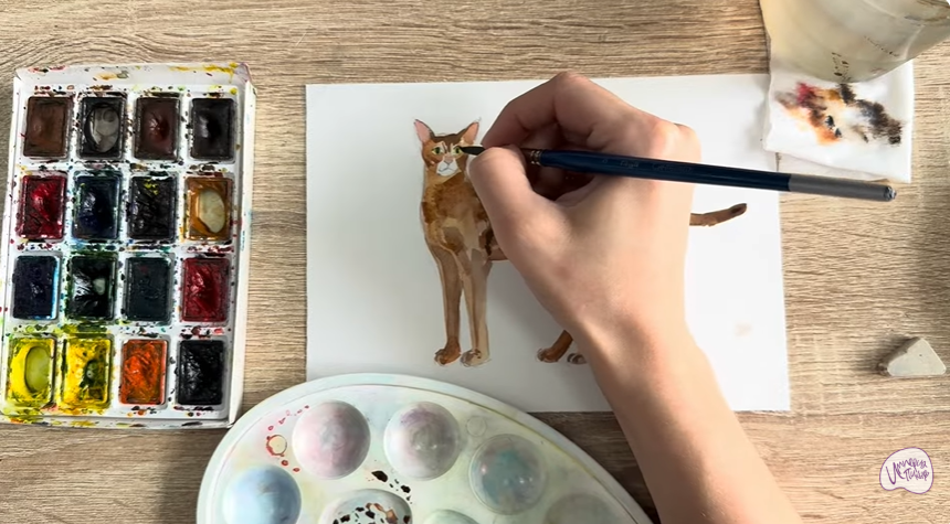 Рисуем Кошка "Чаузи"