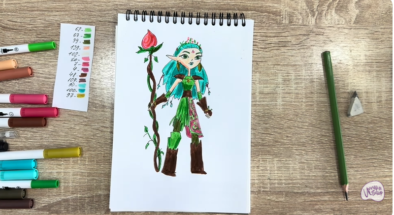 Рисуем Дриада из "Сказочный Патруль"