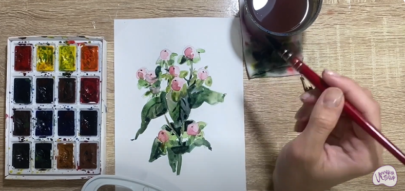 Рисуем Цветок "Гиперикум"