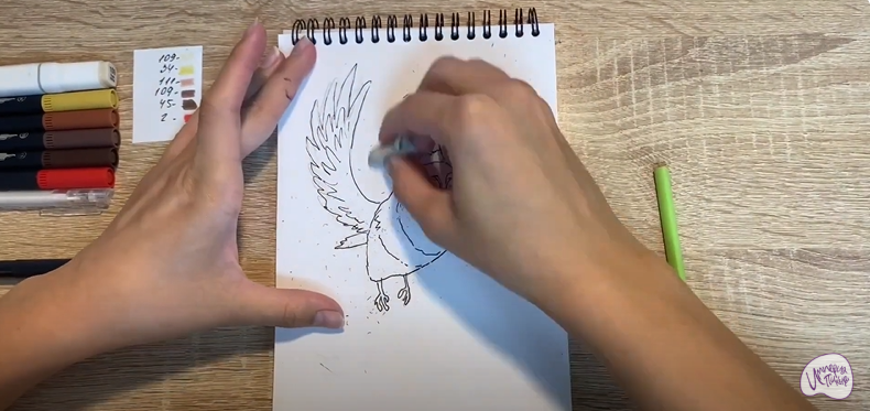 Рисуем Сова из "Царевны"