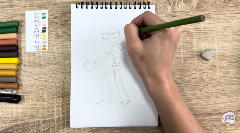 Рисуем Виктор из "герои Энвелла"