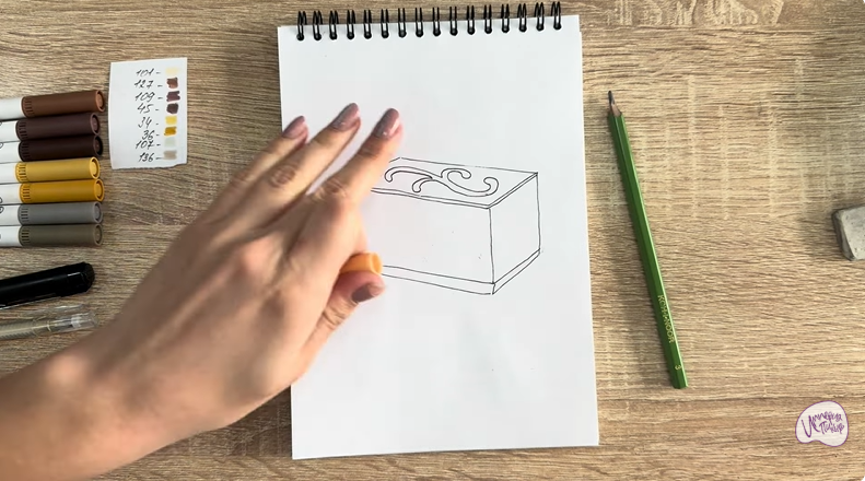 Рисуем Пирожное "Птичье Молоко"