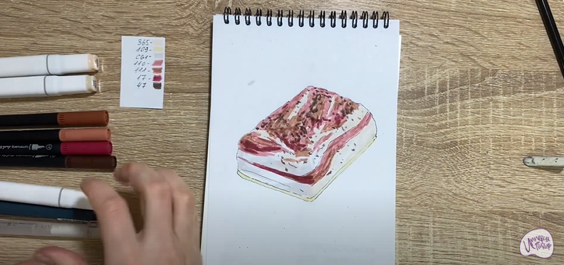Рисуем Солёное сало