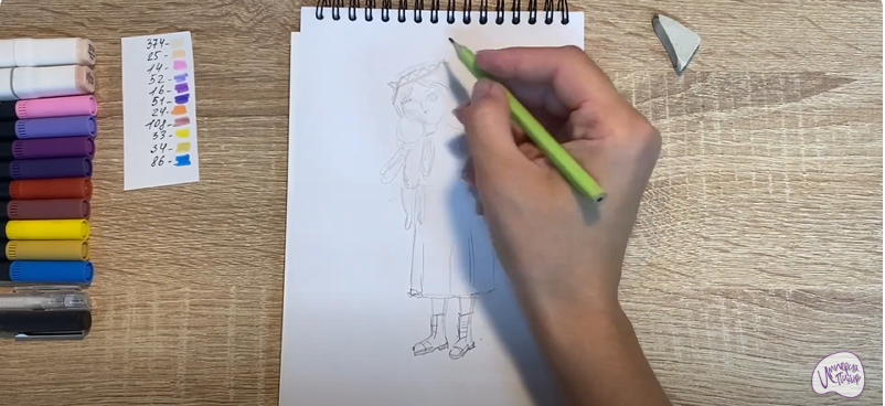 Рисуем Соня из "Царевны"