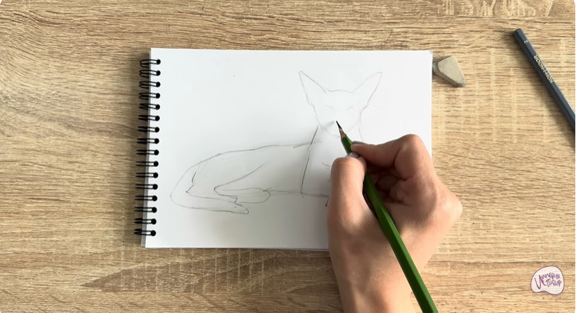 Рисуем Ориентальная кошка