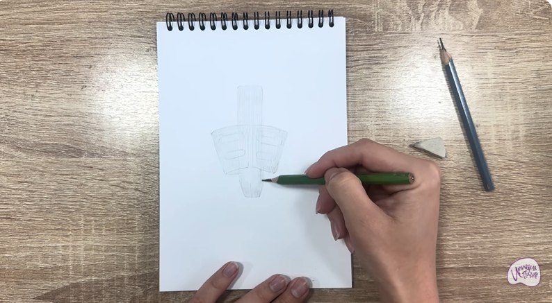 Рисуем Держатель для ручки