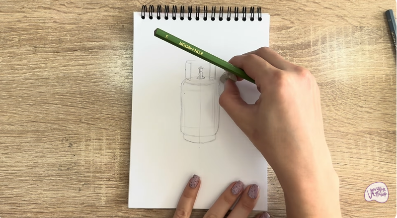 Рисуем Газовый баллон