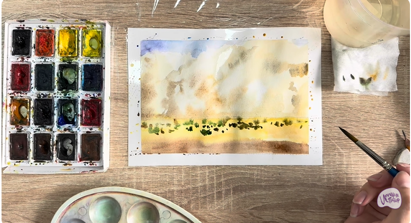 Рисуем Песчаная буря