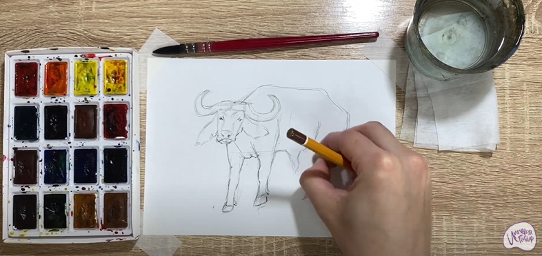 Рисуем Буйвол