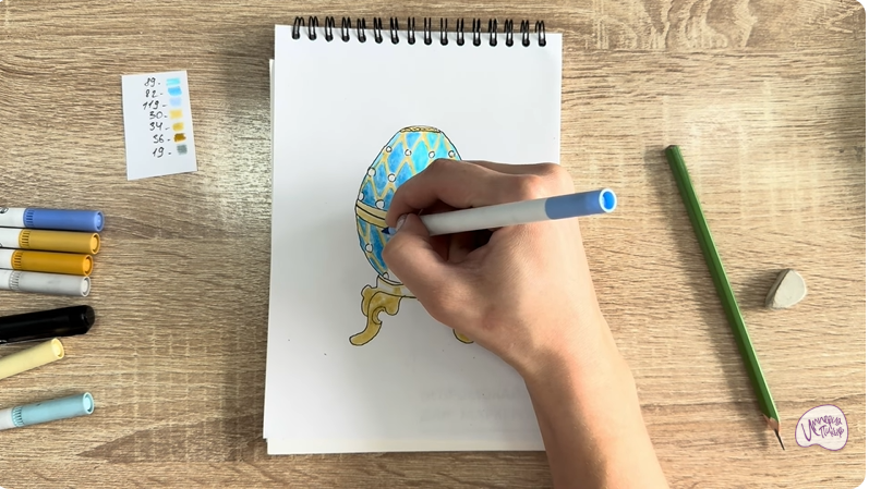 Рисуем Яйцо Фаберже