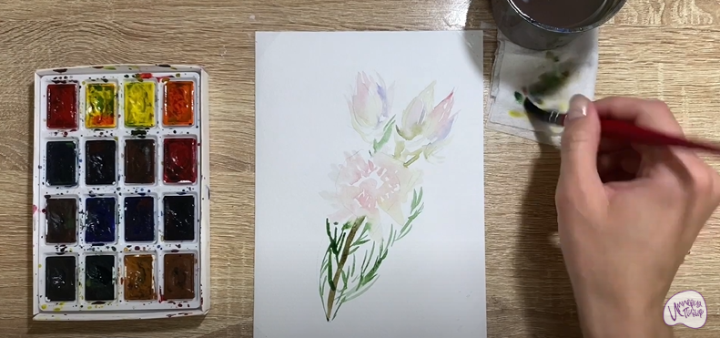 Рисуем Цветок "Серрурия"