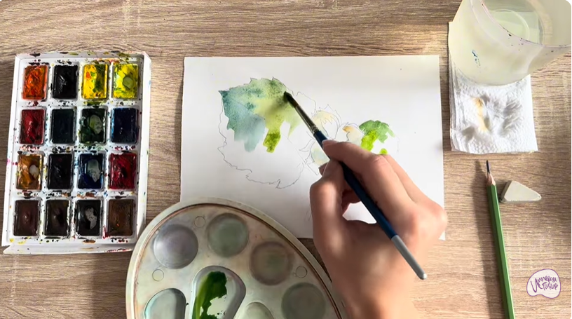 Рисуем Лещина