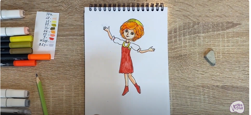 Рисуем Варя из "Царевны"