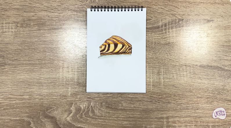 Рисуем Кекс "Зебра"