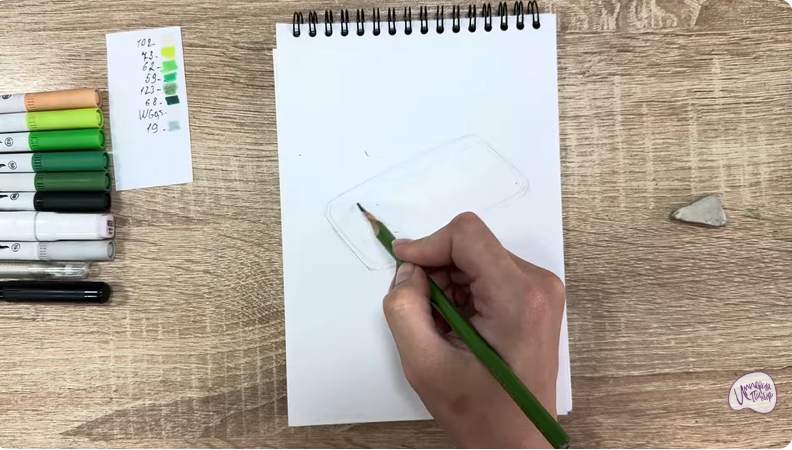 Рисуем Салат "чука"