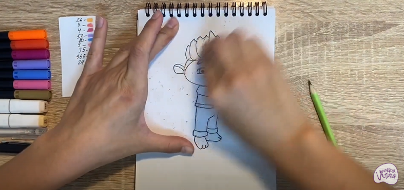Рисуем Рей из "Монсики"