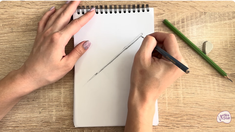 Рисуем Игла для швейной машинки