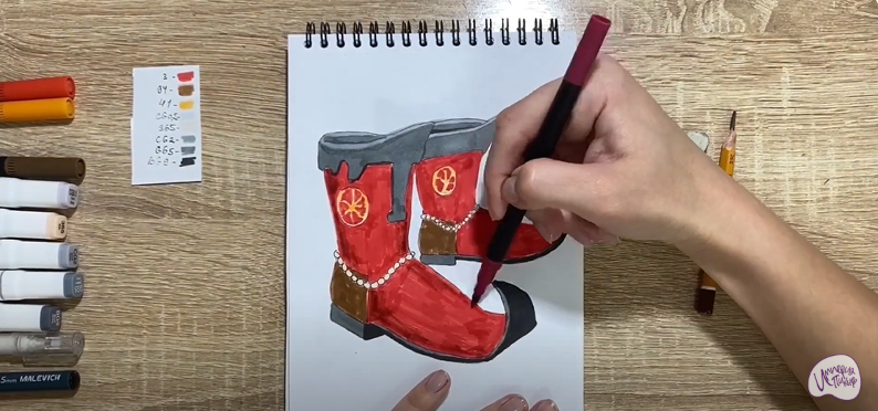 Рисуем Сапоги-скороходы
