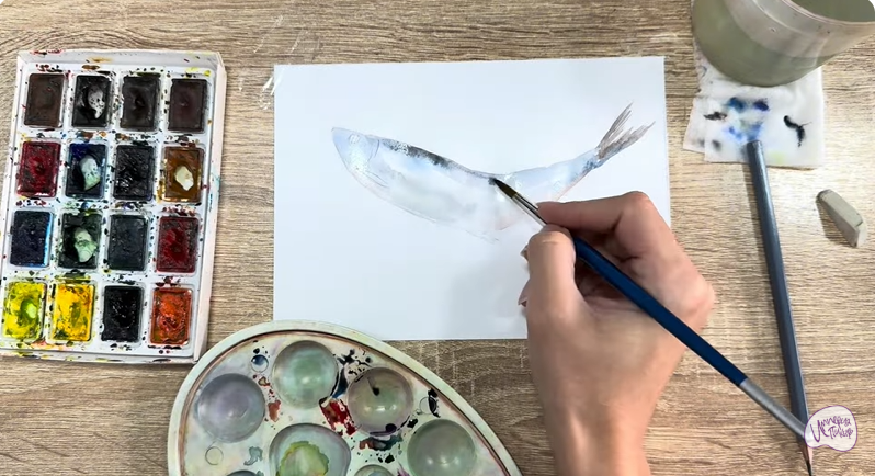 Рисуем Селёдка