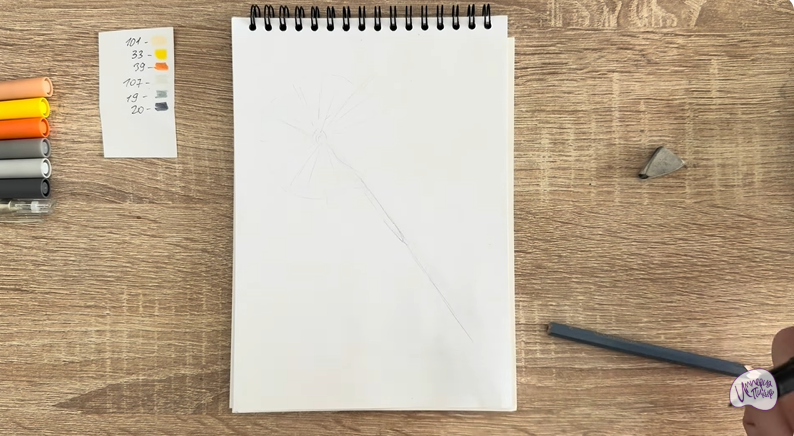 Рисуем Бенгальский огонь